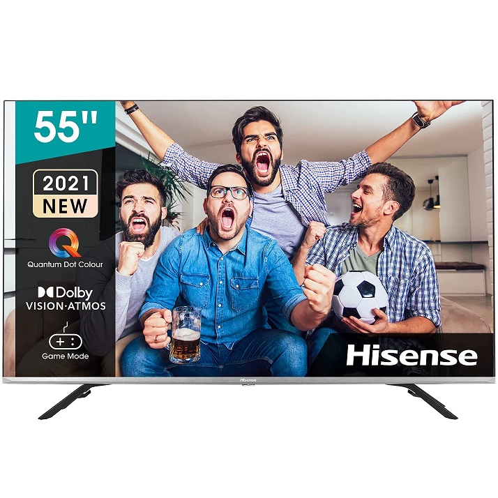 Bild zu 55 Zoll 4K QLED Fernseher Hisense 55E76GQ (Triple Tuner, HDR10,Dolby Vision und Atmos) für 434,95€ (Vergleich: 481,95€)