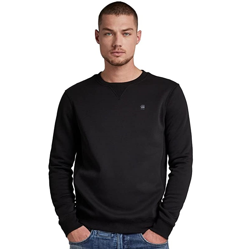 Bild zu G-Star Raw Herren Sweatshirt Premium Basic in Schwarz schon ab 27,71€ (Vergleich: 55,95€)