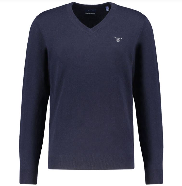 Bild zu GANT extra feiner Lammwoll V-Neck Sweater in 8 Farben (Gr.: S -XXXL) für je 49,72€ (VG: 62,94€)