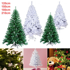 Bild zu künstliche Weihnachtsbäume in grün oder weiß (120-210cm)ab 10,41€