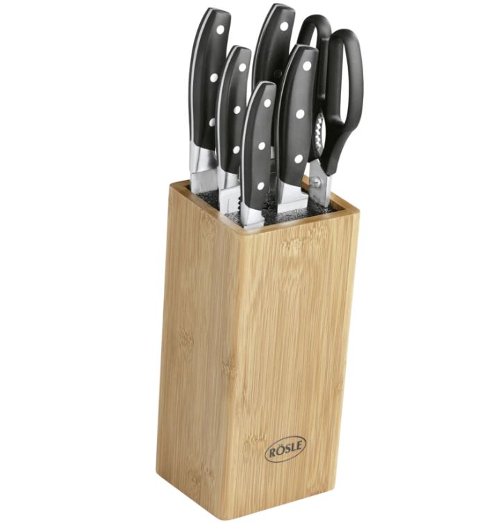 Bild zu Rösle Bürsten-Messerblock Cuisine Bambus 7 tlg. für 39,99€ (VG: 80,71€)