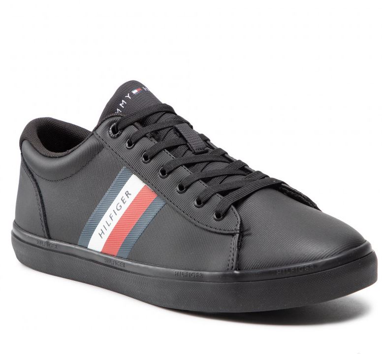 Bild zu Tommy Hilfiger Essential Leather Vulc Stripes Sneaker (Gr. 40 – 46) für 49,95€ (VG: 67€)