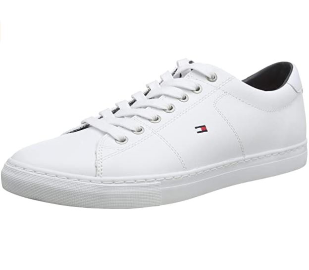 Bild zu Tommy Hilfiger Herren Essential Leder Sneaker in Weiß (Gr.: 40 – 46) für 49,95€ (VG: 64€)