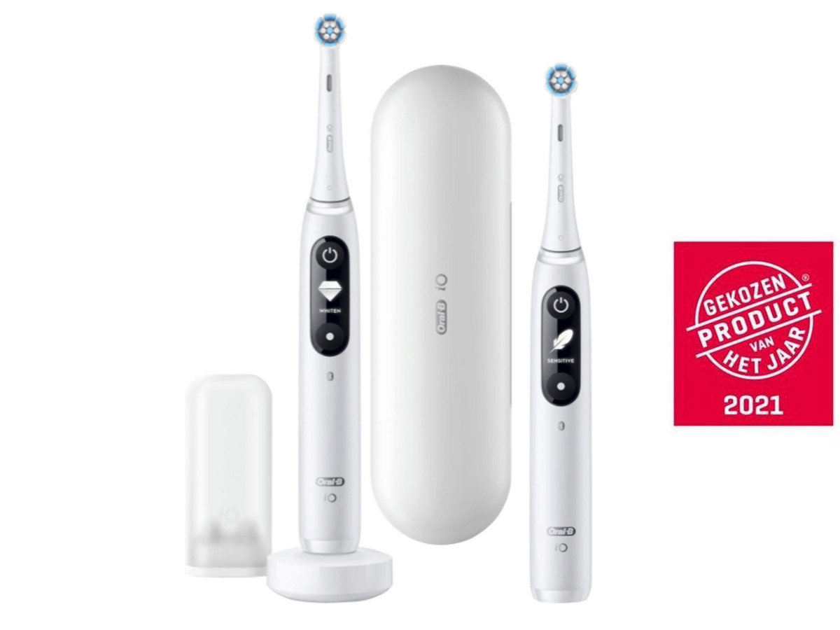 Bild zu Elektronische Zahnbürste Oral-B iO Serie 7 im Doppelpack für 185,90€ (Vergleich: 208,98€)