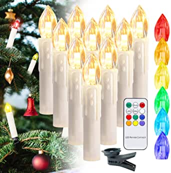 Bild zu 30% Rabatt auf die kabellosen EINFEBEN LED-Weihnachtskerzen (Fernbedienung, Dimmbar, Warmweiß und RGB)