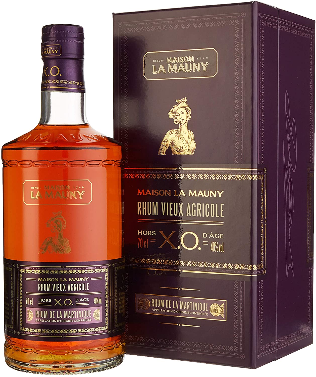 Bild zu 0,7L La Mauny XO Rhum Vieux Agricole mit Geschenkverpackung für 47,99€ (Vergleich: 57,11€)