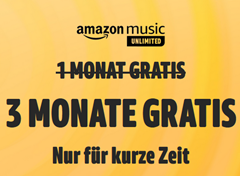 Bild zu [endet heute] Amazon Music Unlimited: 3 Monate gratis testen