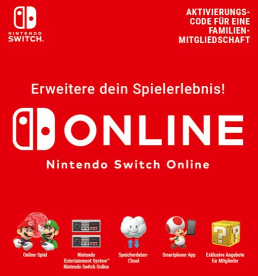 Bild zu Nintendo Switch Online Mitgliedschaft für Familienmitgliedschaft für 29,45€ (VG: 34,49€)