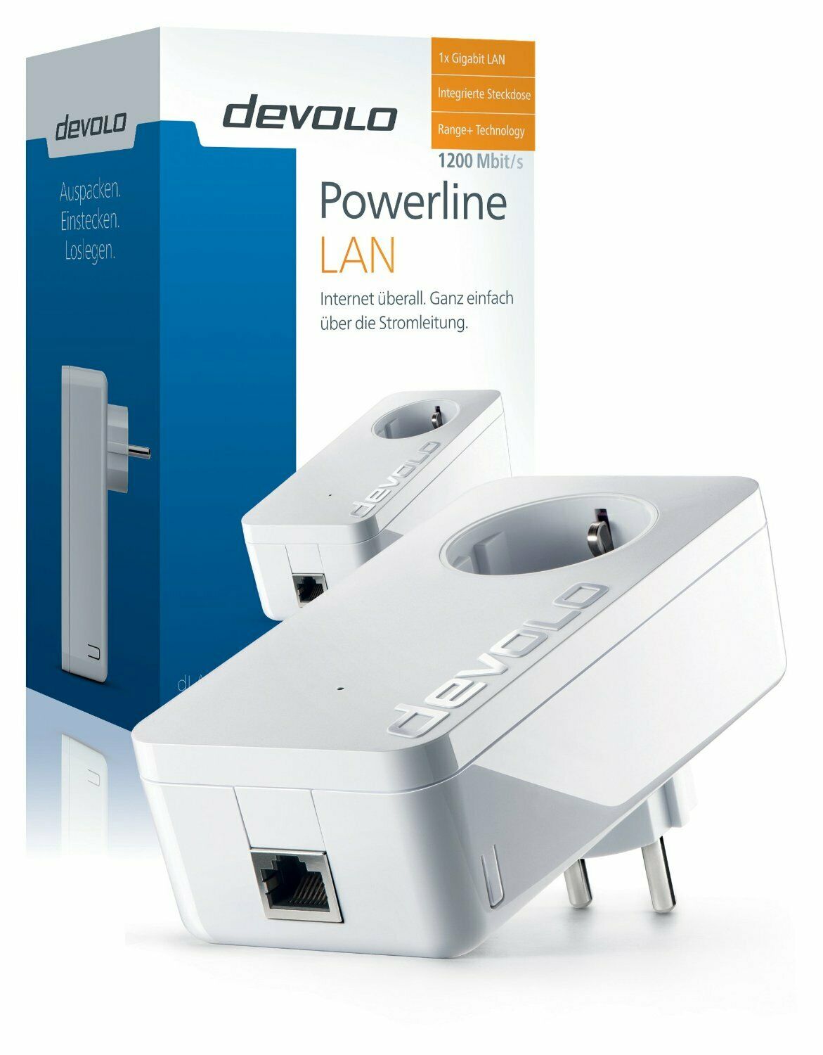 Bild zu Devolo dLAN 1200+ Powerline Adapter 1200 Mbits Erweiterungsadapter für 44,90€ (Vergleich: 49,99€)