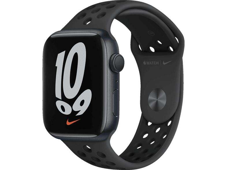 Bild zu 45 mm Apple Watch Series 7 Nike (GPS) für 426,05€ (Vergleich: 451,74€)