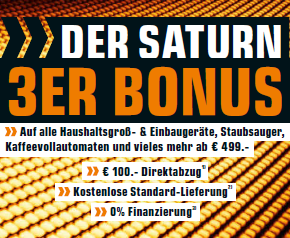 Bild zu Saturn: 3er Bonus mit 100€ Direktabzug, kostenlosem Versand und 0% Finanzierung, so. z. B: Saugroboter iRobot Roomba i4+ (i4558) für 479€ (Vergleich: 598,99€)