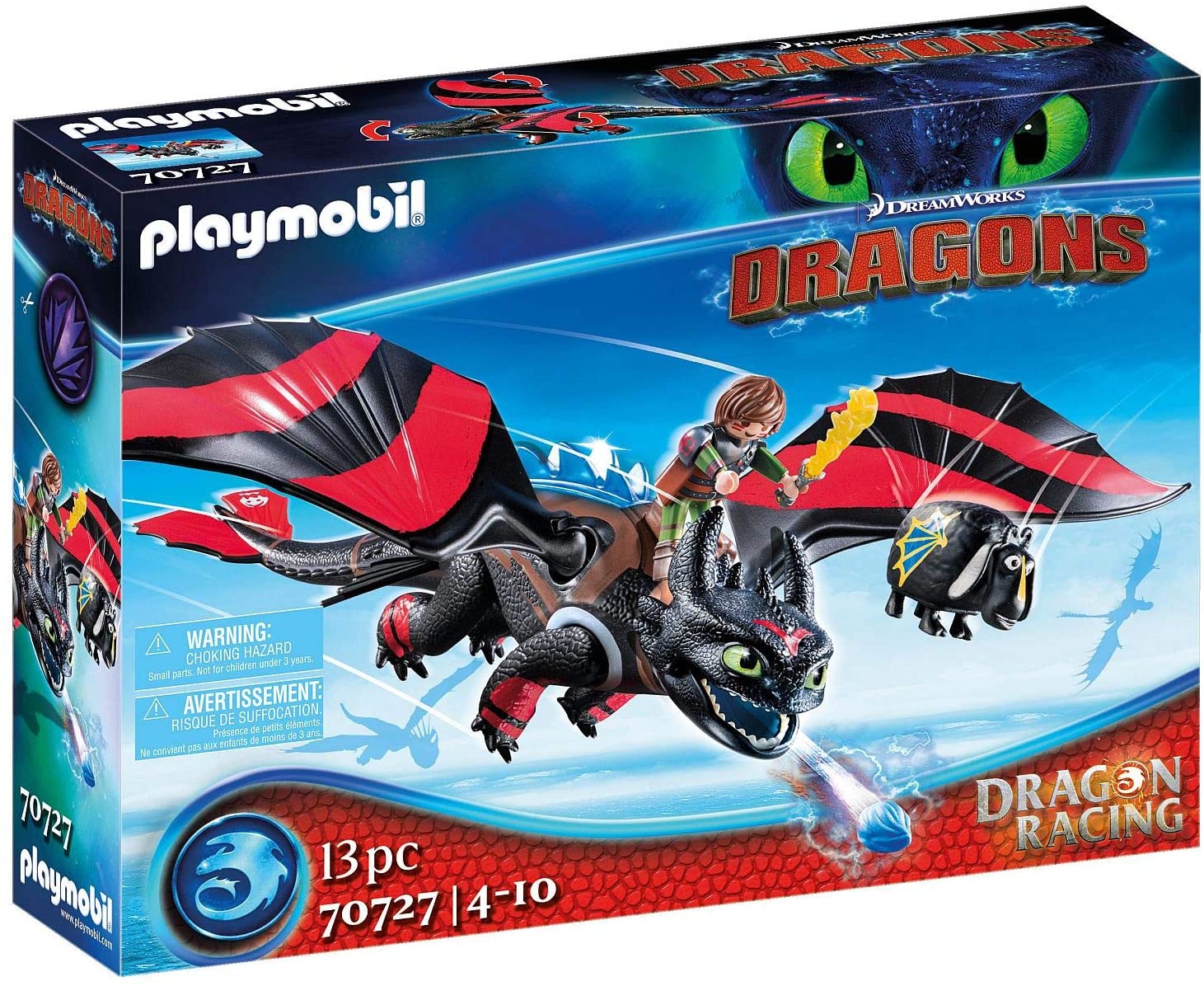 Bild zu Playmobil DreamWorks Dragons 70727 Dragon Racing mit Lichtmodul für 17,14€ (Vergleich: 19,95€)