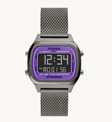 Bild zu Fossil Uhr Retro Digital Edelstahl rauchgrau FS5888 für 39,20€ (Vergleich: 99€)