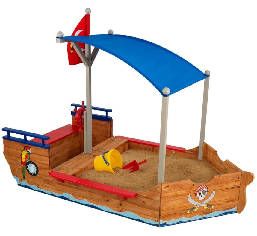 Bild zu KidKraft 128 Piratenschiff-Sandkasten aus Holz für 122,51€ (VG: 201,94€)