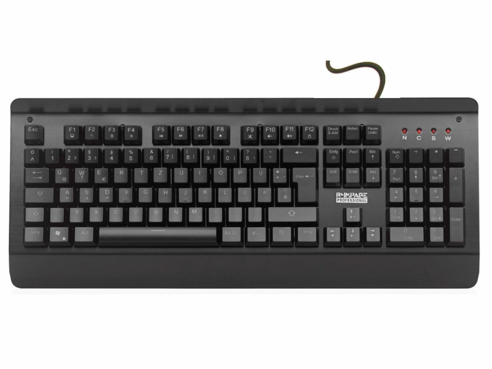 Bild zu R4MPAGE RP-10000 Gaming Tastatur mit Hintergrundbeleuchtung für 22€ (Vergleich: 27,93€)