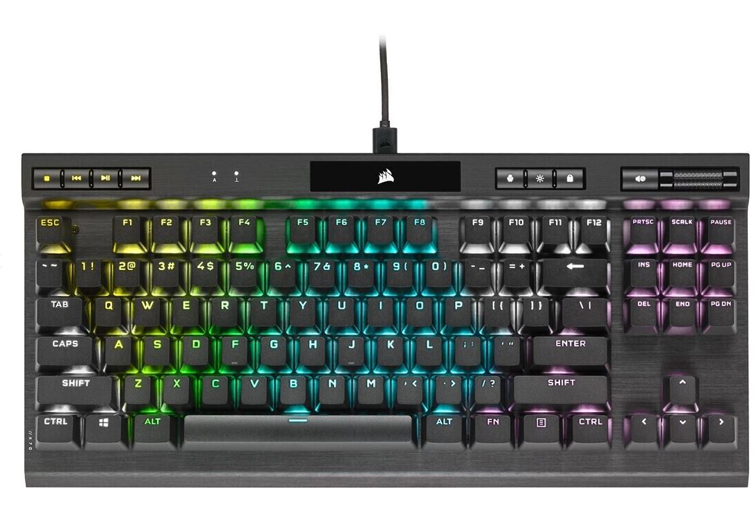 Bild zu Corsair K70 TKL RGB CS MX SPEED Gaming-Tastatur ab 119,99€ (mit Otto Lieferflat – sonst 122,94€) – VG: 148,99€