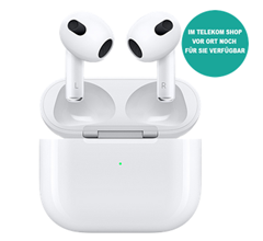 Bild zu [Telekom Shops offline] Apple AirPods (3.Generation) für 142€
