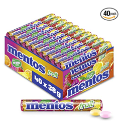 Bild zu Mentos Fruit Dragees, 40 Rollen Bonbons für 13,49€ (=34 Cent pro Rolle)