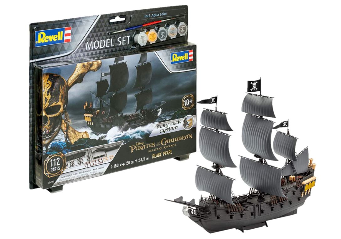 Bild zu Amazon Prime: Revell – Modellbausatz 65499 – Piratenschiff Black Pearl im Maßstab 1:150 für 13,81€ (VG: 18,76€)