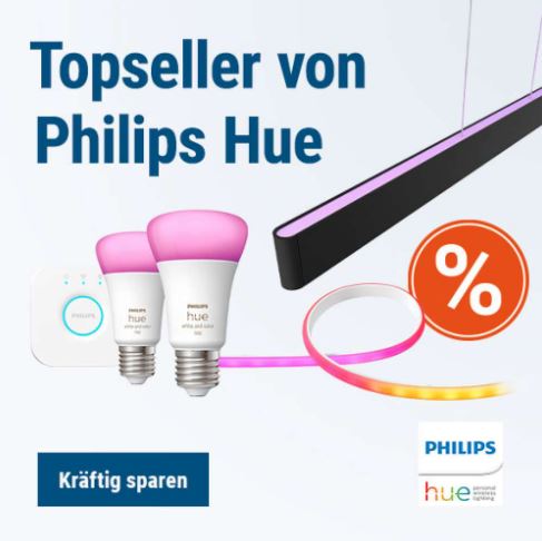 Bild zu Cyberport: Philips Hue Spring Sale – z.B. Philips Hue Gradient Ambience Lightstrip 2m Basis + 1m Erweiterung + Bridge für 159€ (VG: 198,75€)