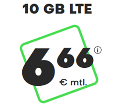 Bild zu 10GB LTE Datenflat (bis 50Mbit) und 60 Freiminuten im o2 Netz für 6,66€/Monat – optional monatlich kündbar