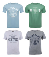 Bild zu 4er Pack Mustang Herren T-Shirts für je 35,96€ (Vergleich: 42,25€)