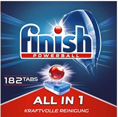 Bild zu Finish All in 1 Spülmaschinentabs Gigapack mit 182 Finish Tabs für 17,35€ (= 9,5 Cent pro Tab)