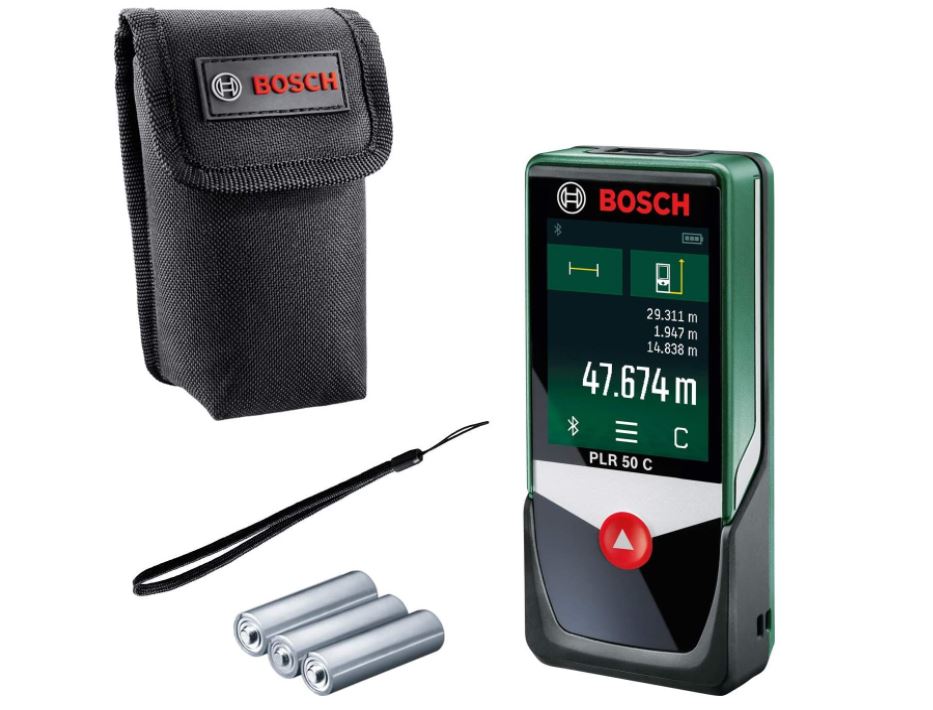 Bild zu Bosch Laser Entfernungsmesser PLR 50 C (Messbereich: 0,05 – 50 m, Touchscreen-Display, in Kartonschachtel) für 58,13€ (VG: 78,98€)
