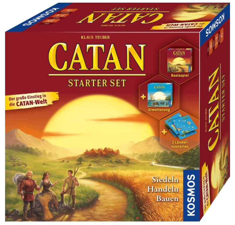 Bild zu CATAN Starter Set (Spiel, inkl. Erweiterung CATAN – Seefahrer und 2 Länder-Szenarien) für 36,54€ (VG: 42,99€)