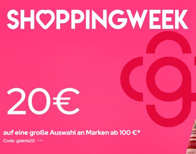 Bild zu Galeria Shopping Week: 20€ Rabatt ab 100€ Bestellwert