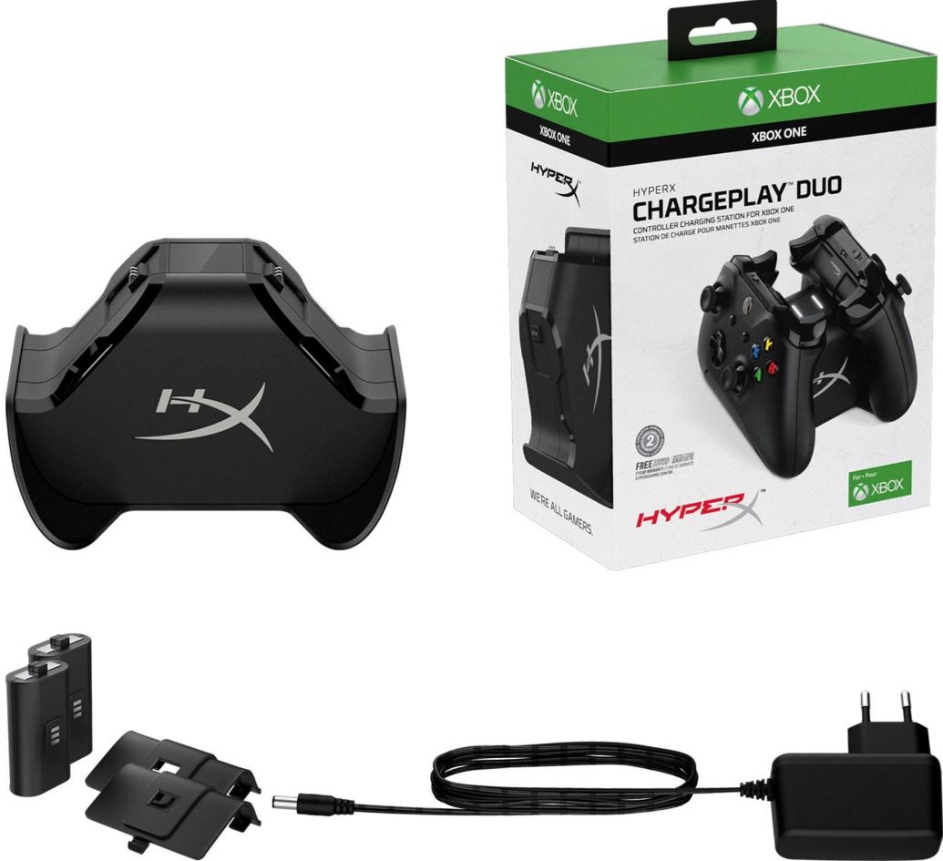 Bild zu HyperX ChargePlay Duo (Controller-Ladestation – Xbox Series X|S und One Wireless Controller, 2x 1400mAh-Akkus) für 24,50€ (VG: 33,36€)