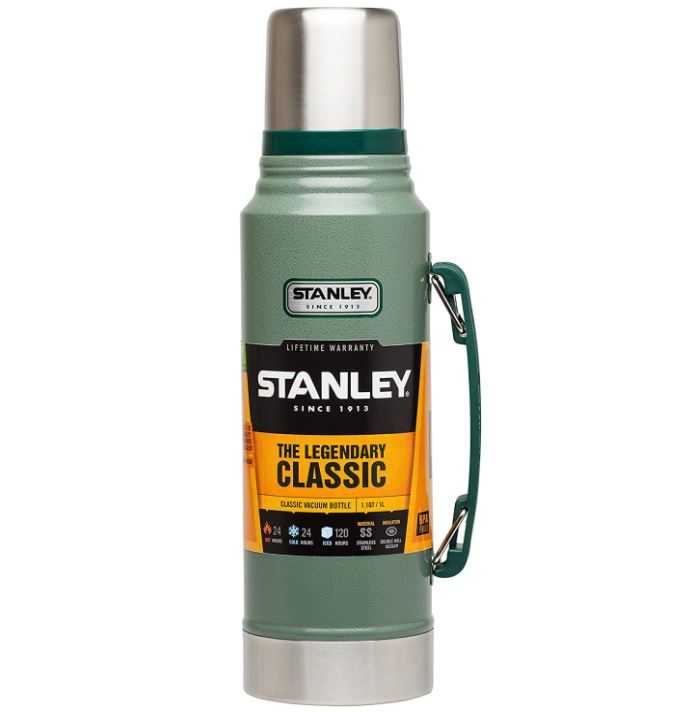 Bild zu Stanley Classic Legendary Bottle 1L Hammertone Green (Edelstahl Thermosflasche, BPA-frei, hält 24 Stunden heiß/Kalt, Spülmaschinenfest) für 29,82€ (VG: 39,48€)