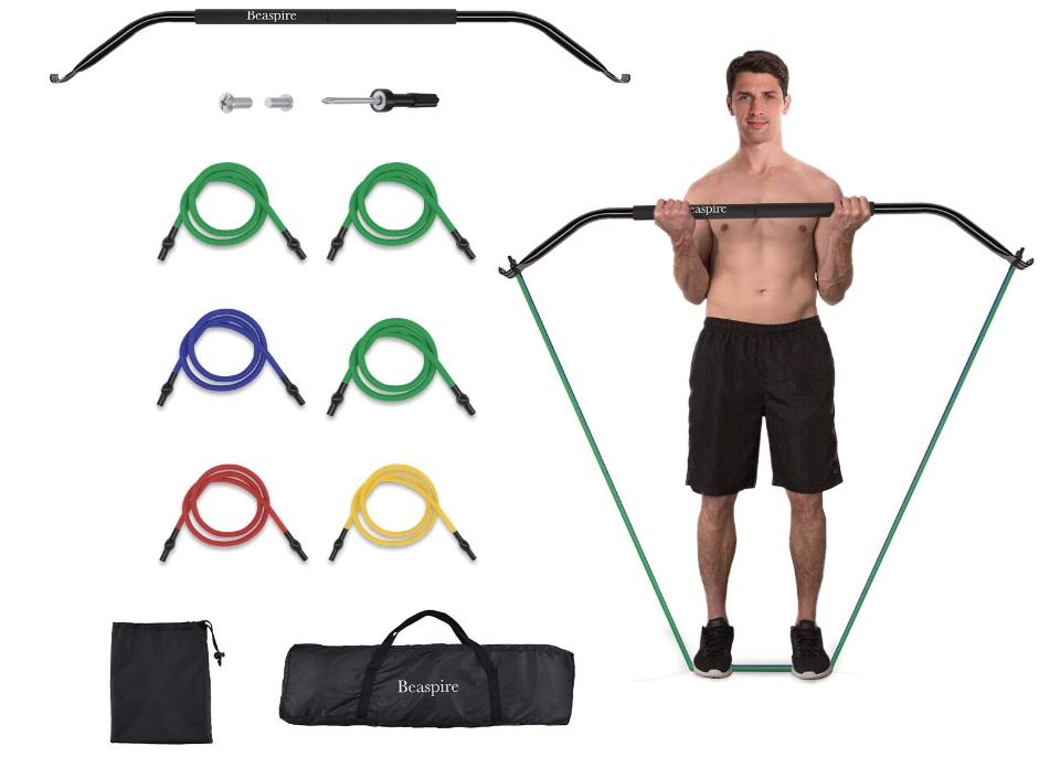 Bild zu Beaspire Ganzkörper Workout-Bogen mit 6 Fitnessbänder für 29,99€