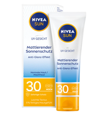 Bild zu [Prime] 3€ Sofort Rabatt auf NIVEA SUN, z.B. NIVEA SUN Gesicht Mattierender Sonnenschutz mit LSF 30 (50 ml) für 3,25€ (Vergleich: 6,95€)