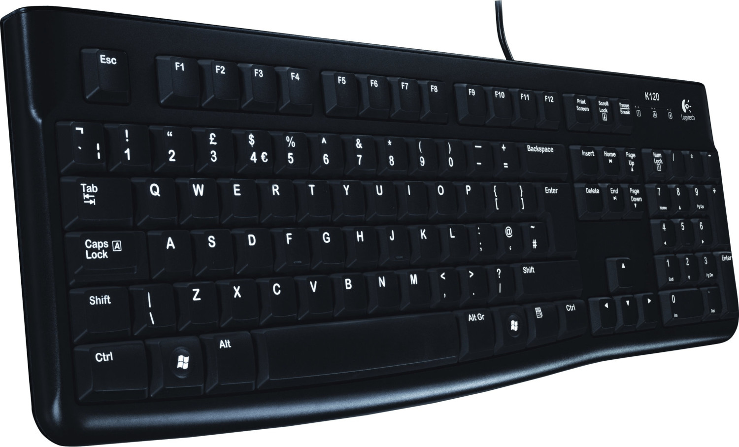 Bild zu Kabelgebundene Tastatur Logitech K120 für 8,79€ (Vergleich: 11,78€)