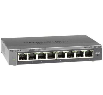 Bild zu Netgear GS108E Managed Switch 8 Port Gigabit Ethernet LAN für 24,90€ (VG: 30,98€)