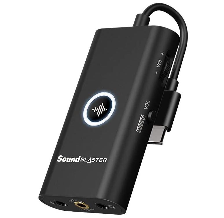 Bild zu Creative Sound Blaster G3 (externe Soundkarte mit USB-C DAC-Verstärke) für 29,99€ (VG: 46,97€)