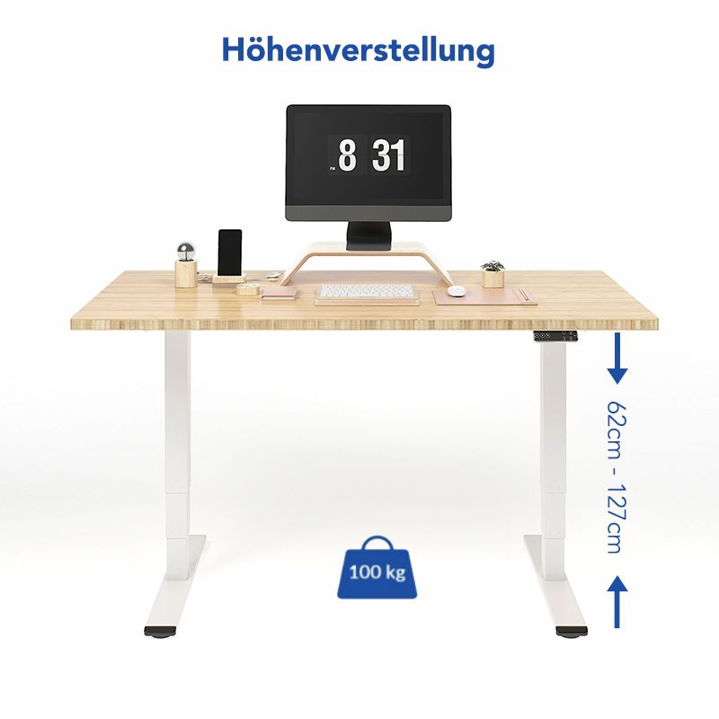 Bild zu Höhenverstellbares Schreibtischgestell Flexispot ED5 mit Kollisionschutz für 299€ + 50% Rabatt auf die dazu passenden Schreibtischplatten