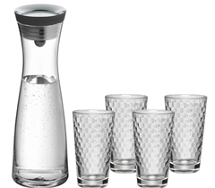 Bild zu WMF Wasserkaraffen-Set 5tlg. BASIC (Wasserkaraffe + 4 Gläser) für 28,95€