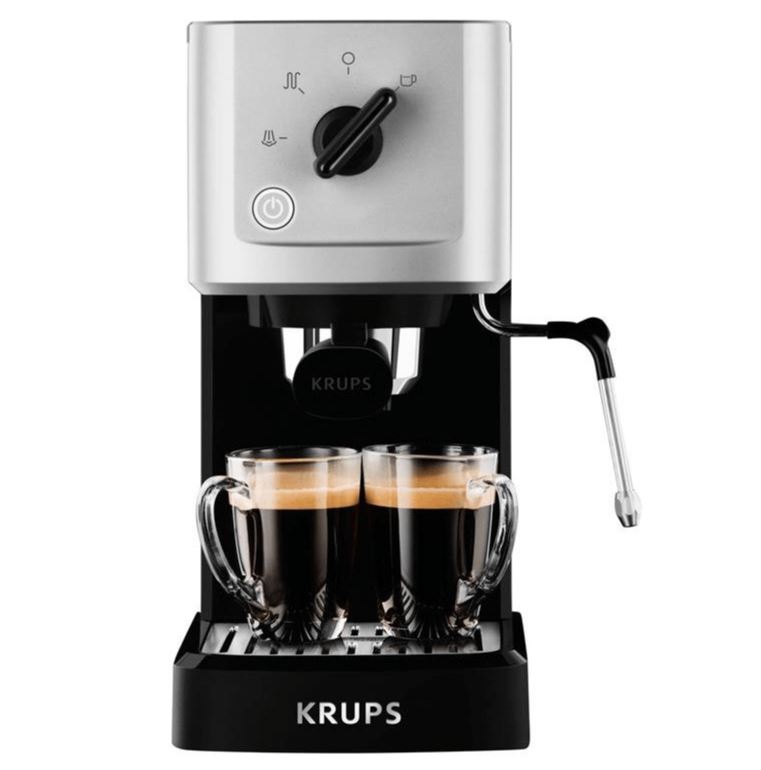Bild zu Krups Calvi XP3440 Espresso-Automat / Siebträger (1460W, 15bar, 1.1l Wassertank, ~40s Thermoblock) für 114,95€ (VG: 139,90€)