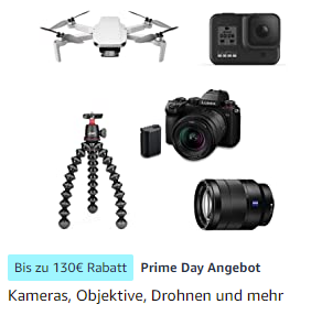 Bild zu Amazon Prime Day: Verschiedene Kameras, Objektive, Drohnen und Zubehör von unterschiedlichen Herstellern, so z. B.: Sony SEL-55210 Tele-Zoom-Objektiv für 169€ (Vergleich: 232,98€)