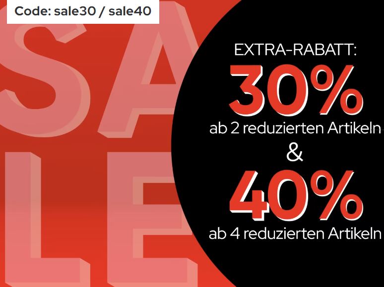 Bild zu Galeria: 30% Extra-Rabatt beim Kauf ab 2 reduzierte Artikel oder 40% beim Kauf ab 4 reduzierte Artikel auf Fashion, Sport und Schuhe