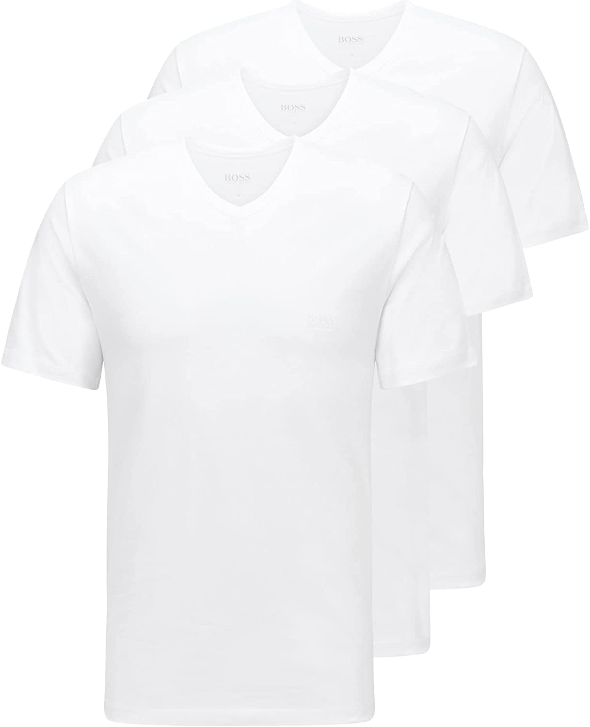 Bild zu [beendet] 3er Pack Hugo Boss Herren T-Shirts mit V-Ausschnitt für 19,99€ (Vergleich: 34,91€)