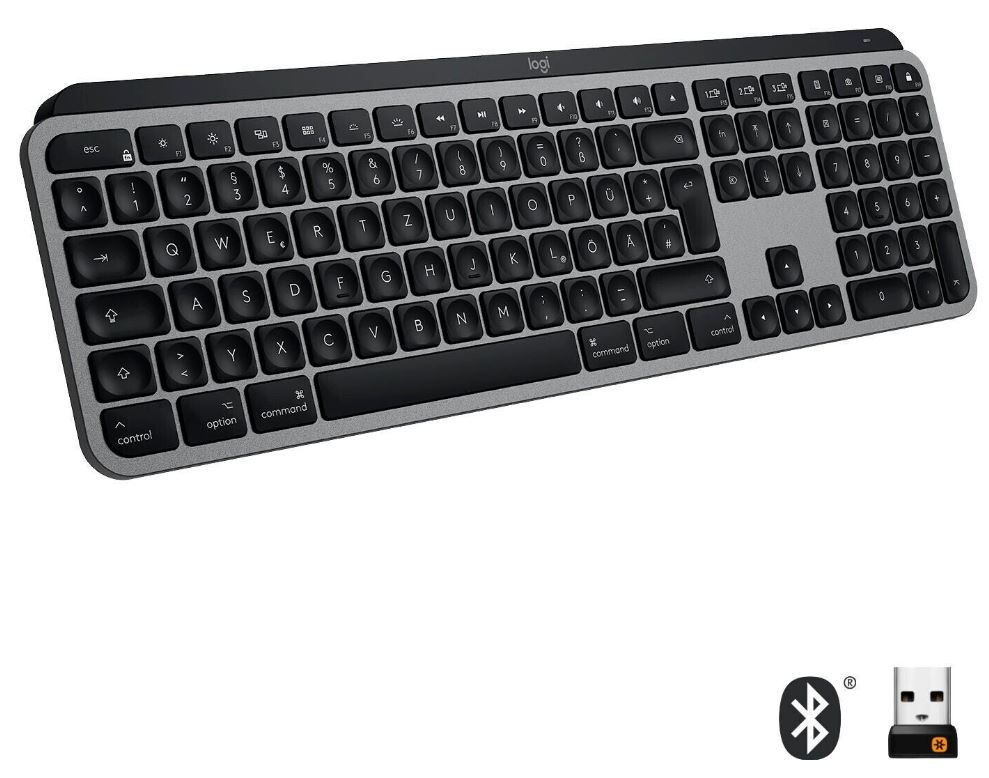 Bild zu LOGITECH MX Keys Tastatur, kabellos in Space Grau für 69€ (VG: 81,99€)