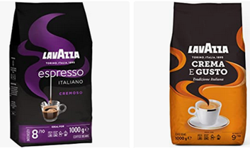 Bild zu Lavazza Kaffeebohnen, Espresso Italiano Cremoso, 1er Pack (1 x 1 kg) für 8,99€ oder Crema e Gusto Tradizione Italiana für 9,13€