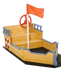Bild zu [nur heute] Outsunny Piratenschiff Sandkasten für 95,92€ (VG: 119,90€)