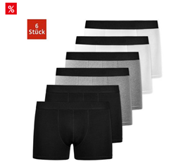 Bild zu SNOCKS Boxershorts »Enge Unterhosen Männer ohne Logo« (6 Stück) aus Bio-Baumwolle, ohne kratzenden Zettel ab 29,99€