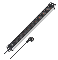 Bild zu Brennenstuhl Alu-Line 19″ Steckdosenleiste 9-Fach – Steckerleiste aus hochwertigem Aluminium (2m Kabel) für 16,66€ (VG: 20,63€)