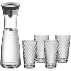 Bild zu WMF Basic Wasserkaraffe mit 4 Gläser für 28,95€ (VG: 39,99€)