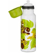 Bild zu [bis 23:30 Uhr] 3 x alfi Edelstahl Trinkflasche 600ml (Jungle weiß, absolut dicht, spülmaschinenfest, BPA-Frei) für 9,99€
